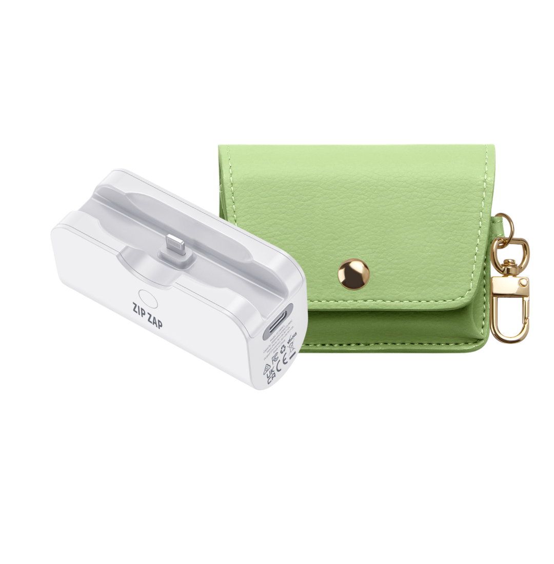 Daily Carry Pack, Zip Zap Plus Gen 3 Lightning with the Matcha Green Travel Pouch